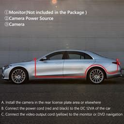 Camera's - achteruitrijcamera - Nachtzicht-achteruitrijcamera - Parkeerbewaking en bewegingsdetectie — thumbnail 2