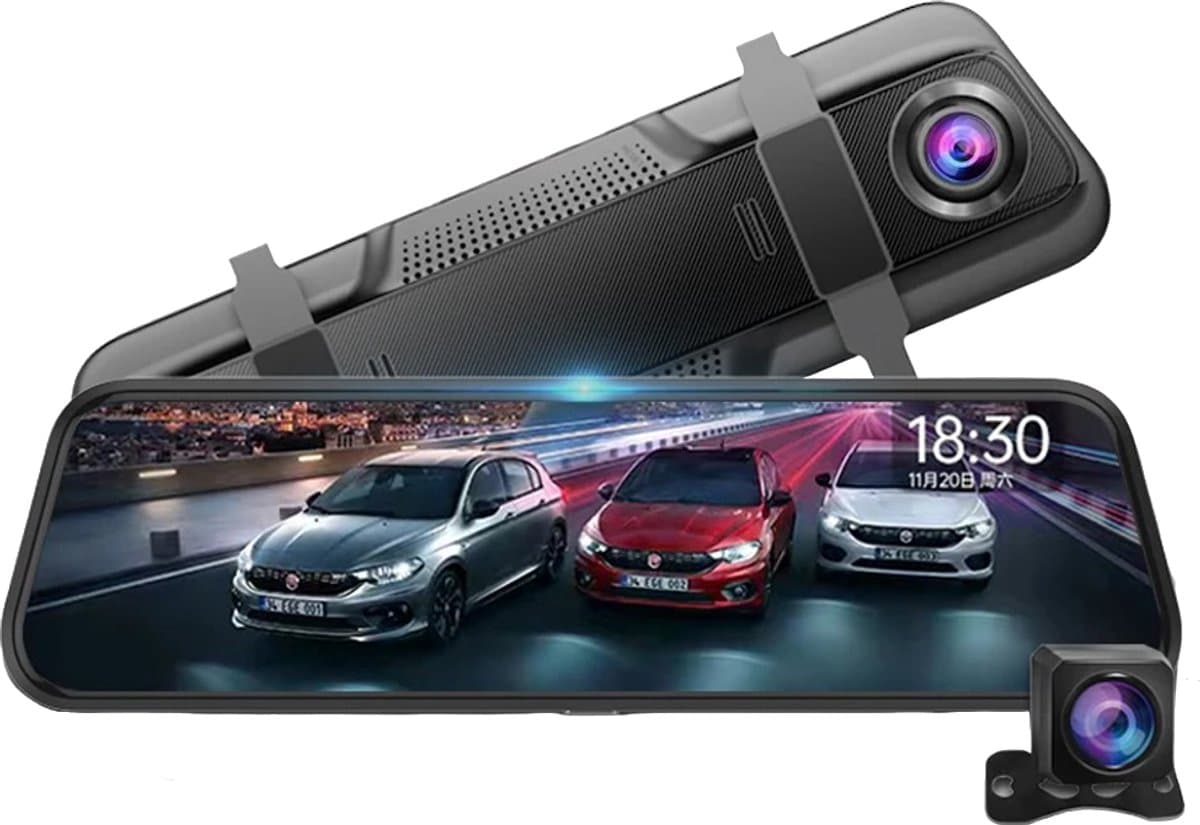 Auto Spiegel Camera - Voorkant en Achterkant - Dashcam Spiegel - Achteruit Video — afbeelding 1