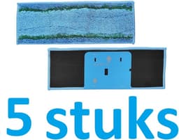 5 x Wasbare dweildoeken voor dweilrobot - maat: 28 cm x 10.4 cm - accessoires compatibel met Braava Jet M6 - iRobot - vervanging van hoge kwaliteit - microvezel - dweilpads - dweilrobot - Passen niet op de elektrische dweilen. — thumbnail 2