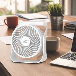 LTC - ventilator - draadloze bureauventilator - opladen via USB C, 4 snelheidsniveaus, 2000 mAh batterij, LXWB16 — thumbnail 3