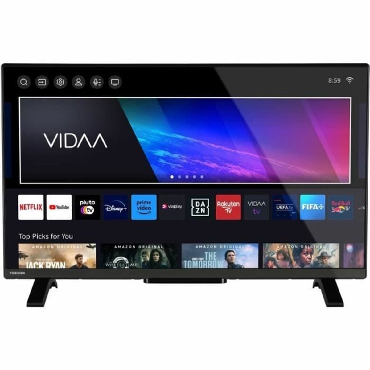 TOSHIBA 32WV2E63DG - 32'' (80 cm) LED-tv - HD Ready 1366x768 - DTS Virtual:X - Smart TV - 2xHDMI — afbeelding 1