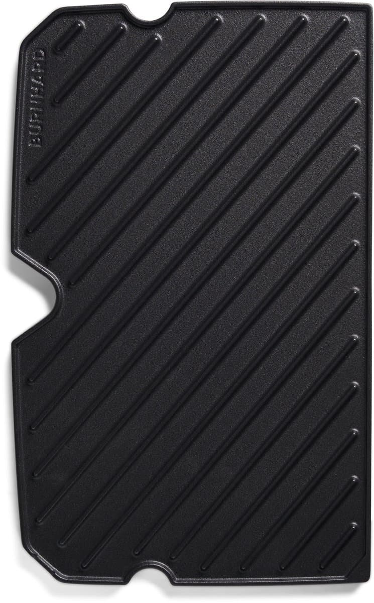 Gietijzeren omkeerbare BURNHARD® bakplaat, geëmailleerd, optimale warmteverdeling, vetafvoer, voor gasbarbecues, compatibel met EARL, FRED, WAYNE – BBQ grillplaat — afbeelding 1
