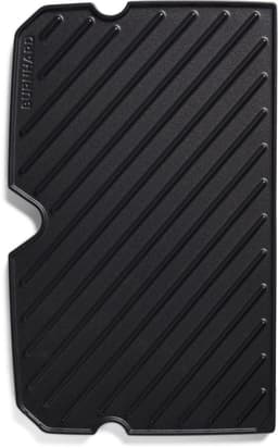 Gietijzeren omkeerbare BURNHARD® bakplaat, geëmailleerd, optimale warmteverdeling, vetafvoer, voor gasbarbecues, compatibel met EARL, FRED, WAYNE – BBQ grillplaat — thumbnail 1