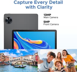 DOOGEE U11 Pro - Tablet - Tablets - 30GB RAM + 256GB ROM(2TB/TF) - 8580 mAh - 11 Inch 1080P 90 Hz - Dubbele luidspreker - T7200 Octa Core - 13MP Camera - 5G WIFI - Face ID - 7.9 mm Metallic Body - Zwart — thumbnail 5