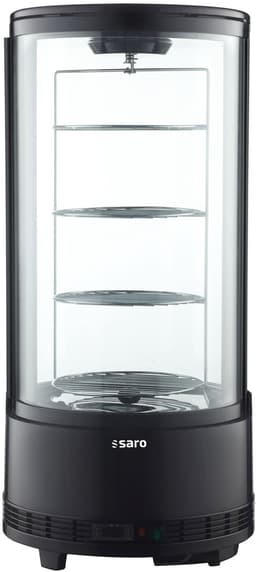 SARO Taartvitrine Rond – Model ELIZA – Zwart - 73 Liter — thumbnail 1