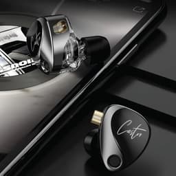 KZ Castor Pro - In-Ear Monitors - IEM - 1 Dynamische + 1 Balanced Driver - Audiofiele Oordoppen - Verwisselbare Kabel - Universele Pasvorm - Grijs — thumbnail 3