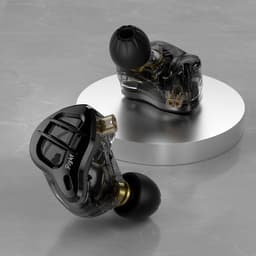 KZ ZAR - In-Ear Monitors - IEM - 1 Dynamische + 7 Balanced Drivers - Audiofiele Oordoppen - Verwisselbare Kabel - Universele Pasvorm - Zwart — thumbnail 4