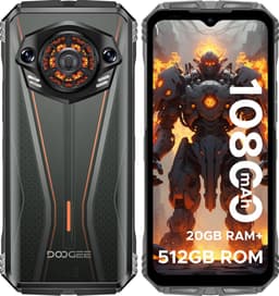 DOOGEE S Punk Pro - Outdoor Smartphone - 20GB RAM +512GB ROM / 2 TB TF- 10800 mAh & 33W - 128dB Lautsprecher- 6.6'' FHD+ 90Hz -LED Lichteffekt -Face ID - Vingerafdruk - Handschoenmodus - NFC- GPS-Oranje — thumbnail 1