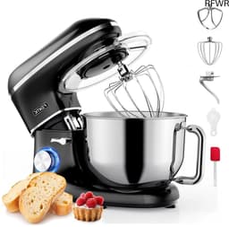 RFWR® Keukenmachine 2000W met RVS Mengkom 6,2L - 6 Snelheden en Pulsefunctie - Mixer met Garde, Deeghaak en Menghaak — thumbnail 1