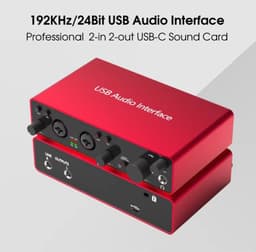 DJL Audio - Audio interface - 192khz 24bit usb audio-interface 2 in- en 2 uitgangen — thumbnail 1