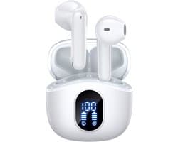 Siltcon® SoundWave Pro 4 - Oortjes Draadloos - Draadloze Oordopjes – Oordopjes – Oortjes - Universeel - Noise cancelling ENC - Wit