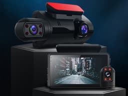 FHD Dashcam met dual scherm en wifi - g-sensor - compact - veilig onderweg - auto accessoires - 1080P - zwart - met opname functie — thumbnail 1