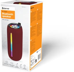 Denver Bluetooth Speaker Draadloos - Lichteffecten - Muziek Box - AUX - TWS Pairing - BTL360 - Rood — thumbnail 3