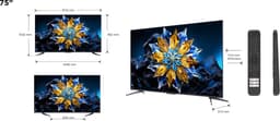 TCL 75C61B Pro - 75 inch - 4K QLED - Full Array Local Dimming - 2024 — thumbnail 3