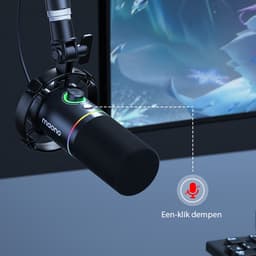 Maono PD200X - XLR Dynamische RGB Microfoon PC - USB-microfoon voor Streaming / Podcast / Studio / Gaming / Geschikt voor PS4/5 — thumbnail 3
