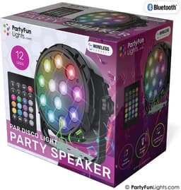 PartyFunLights - 12 LED - PAR - Disco Lamp - Party Speaker - met afstandsbediening — thumbnail 4