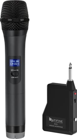 FIFINE - K025 - Profesionele Draadloze Karaoke Microfoon - Geschikt voor JBL - Sony - Marshall Speakers - Universeel voor - 6.3MM - Met Dongel / Ontvanger — thumbnail 1