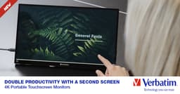 Verbatim PMT-15-4K Portable Touchscreen Monitor 15.6" 4K Metal Housing — thumbnail 4