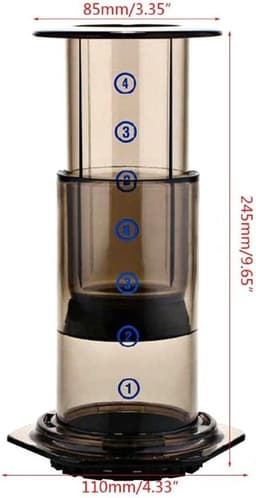 Filter Glas Espresso Koffiezetapparaat Draagbare Cafe Franse Pers CafeCoffee Pot Voor Machine Drop verzending — thumbnail 2