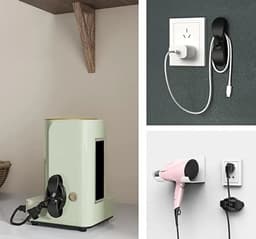 Megatopper 3 stuks zwarte Kabelhouder zelfklevend voor elektrische apparaten - netsnoer organizer — thumbnail 4