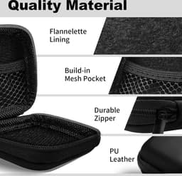 Sounix Opberg Hoesje Voor Oordopjes - Bescherm Hoes - Hard Case - Universeel hoesje voor oordopjes - Geschikt voor Bluetooth Headset — thumbnail 3