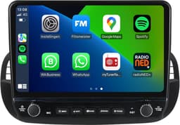 Carplay autoradio voor Fiat 500 zwart | Elegant design | 2007 t/m 2015 | Android 13 | Draadloos Apple Carplay & Android auto | 2GB + 32GB | 8-Core processor | Davilon | 2025 model | 2007 2008 2009 2010 2011 2012 2013 2014 2015 | Bluetooth & Wifi — thumbnail 1