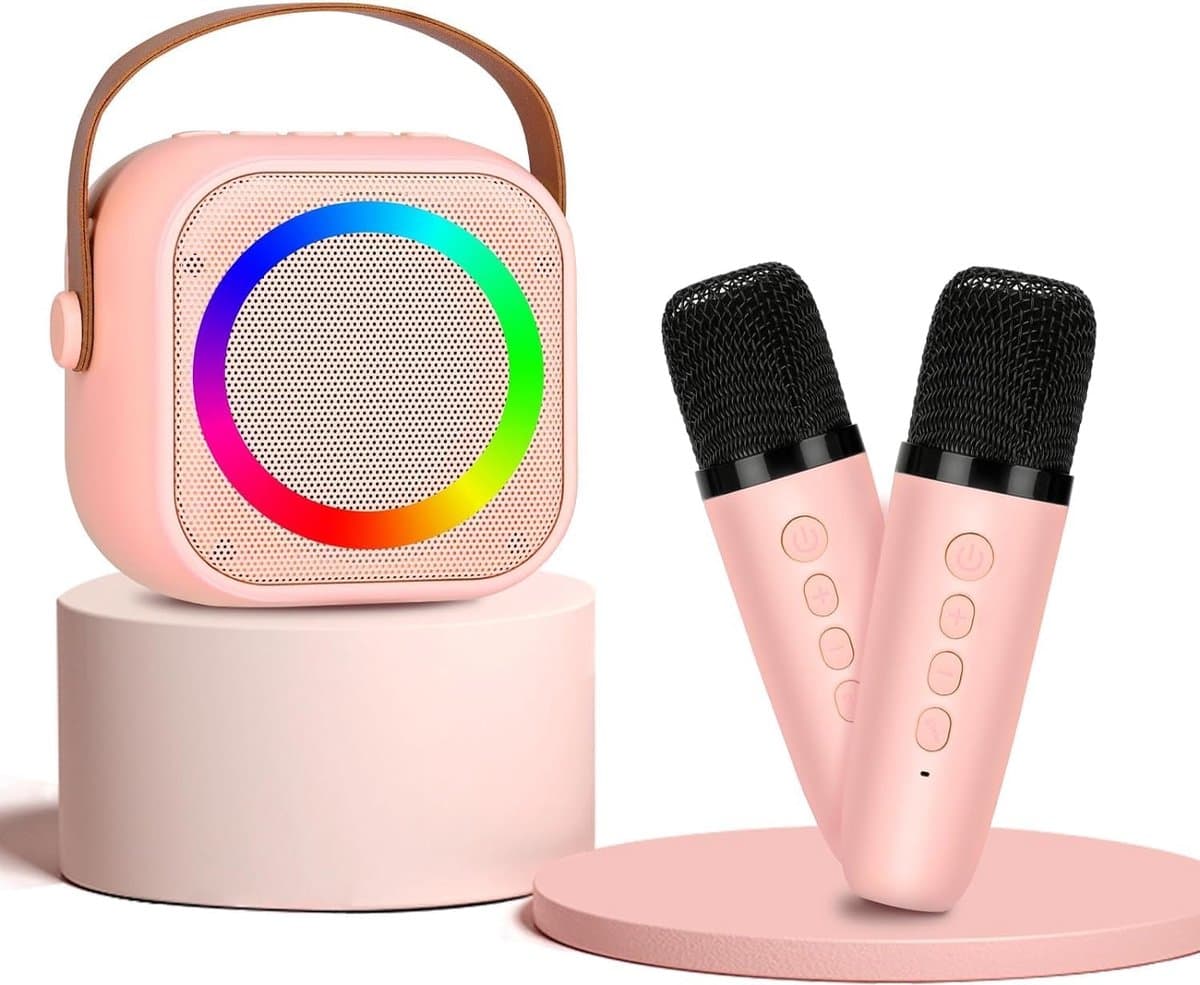 Karaokeset - Karaokesets - Dubbele Microfoon - Karaoke Microfoon Bluetooth - Karaoke Box — afbeelding 1