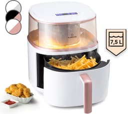 Klarstein XL Airfryer, frituurpan met stoomfunctie, temperatuurregeling en 16 programma's, heteluchtfriteuse, olievrije heteluchtfriteuse 1500 W, 7,5 liter — thumbnail 1