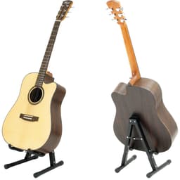 Gitaarstandaard Akoestische gitaar en Elektrische gitaar - volledig inklapbare "A"-standaard — thumbnail 3