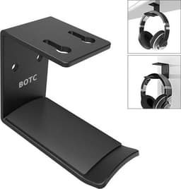 BOTC Headset Houder - Headset Standaard - Koptelefoon Haak - Hoofdtelefoon Hanger - Aluminium - Zwart — thumbnail 4