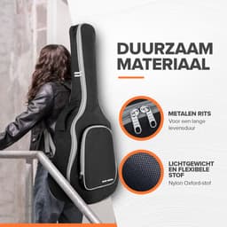 Gitaartas - Gitaarhoes - Gitaarzak - Beschermhoes gitaar - Guitar bag - Gigbag - Gitaar accessoires - Gitaartas akoestische gitaar - Klassieke gitaar - Spaanse gitaar - Gitaarhoezen — thumbnail 2