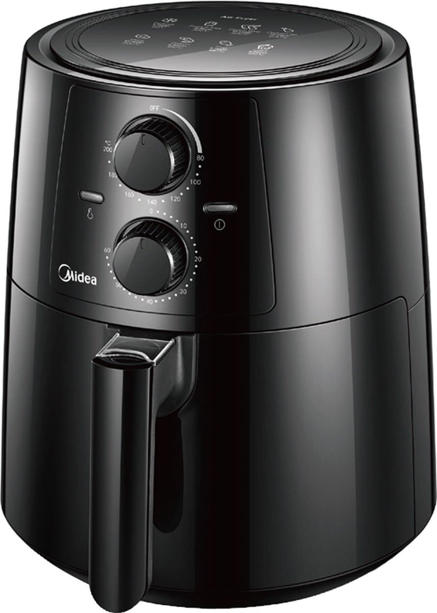 Midea MF-TN35A2 friteuse Enkel 3,5 l Vrijstaand 1400 W Heteluchtfriteuse Zwart — afbeelding 1