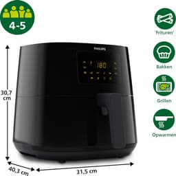 Philips Essential 3000 Series Airfryer XL - HD9270/90 - 6.2L Tot 5 Personen — thumbnail 3