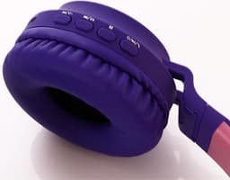 TDR- Draadloze Bluetooth koptelefoon - Over-Ear Koptelefoon voor Kinderen - Met Led Kat Oortjes - Bekend van TikTok - Paars — thumbnail 4