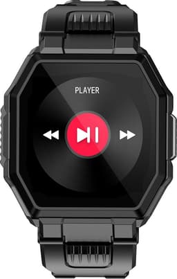 Belesy® OCTA - Smartwatch Dames - Smartwatch Heren - Horloge - 1.54 inch - Kleurenscherm - Stappenteller - Bloeddruk - Hartslag - 250+ wijzerplaten - Maak je eigen wijzerplaat - Kunststof - Zwart - Moederdag — thumbnail 3