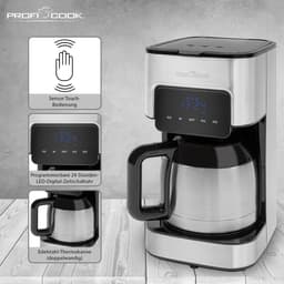 ProfiCook KA 1191 - Koffiezetapparaat - Zwart/ RVS  - Capaciteit koppen: 10  - Thermoskan — thumbnail 5
