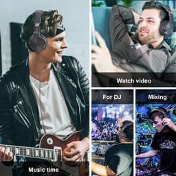 OneOdio Pro10 - koptelefoon met microfoon - inklapbaar - muziek|studio|DJ (blauw) — thumbnail 5