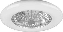 REALITY STRALSUND - Ventilator - Titanium - incl. 1x SMD 30 W - Afstandsbediening - Geintegreerde dimmer - Traploos instelbare lichtkleur - Niet geschikt voor externe dimmer - Geheugenfunctie - 3 snelheidsinstellingen - Zomer- en wintermodus — thumbnail 1