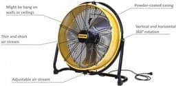 Master DF 20P - Vloerventilator Bouwdroger — thumbnail 5