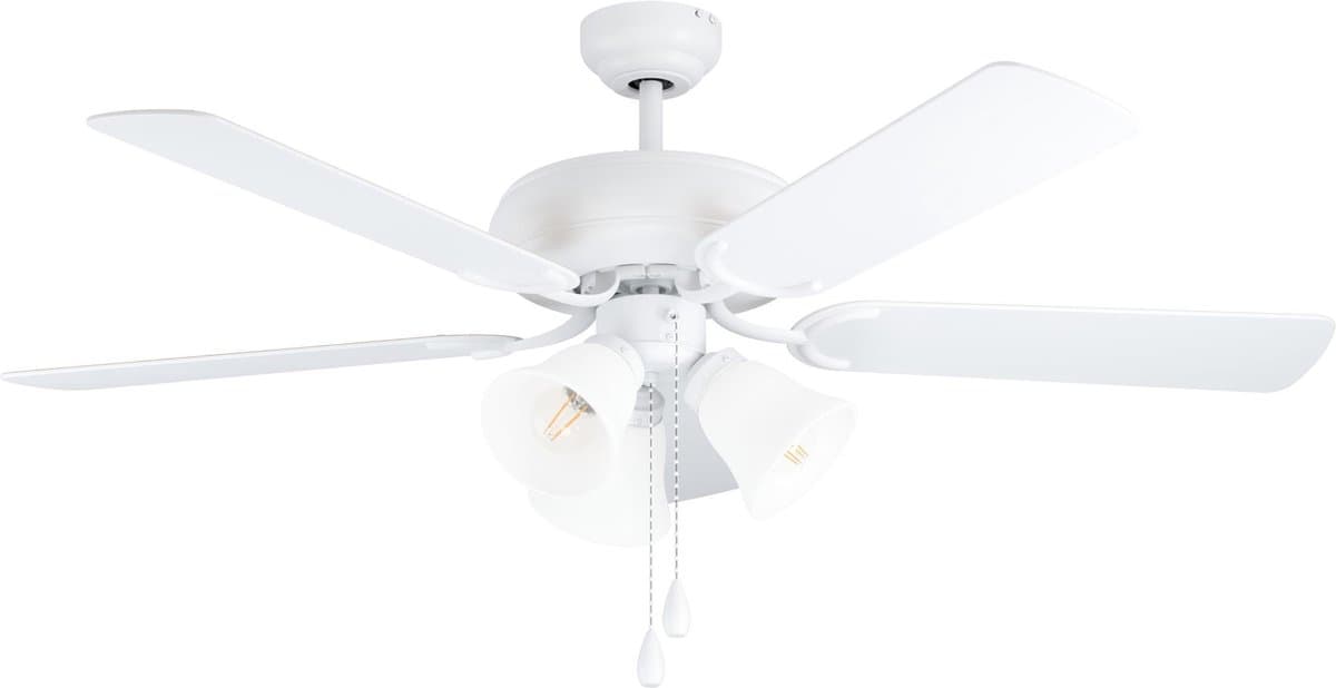 EGLO Las Palmas Plafondlamp met ventilator - 132cm - AC longer life - Wit — afbeelding 1