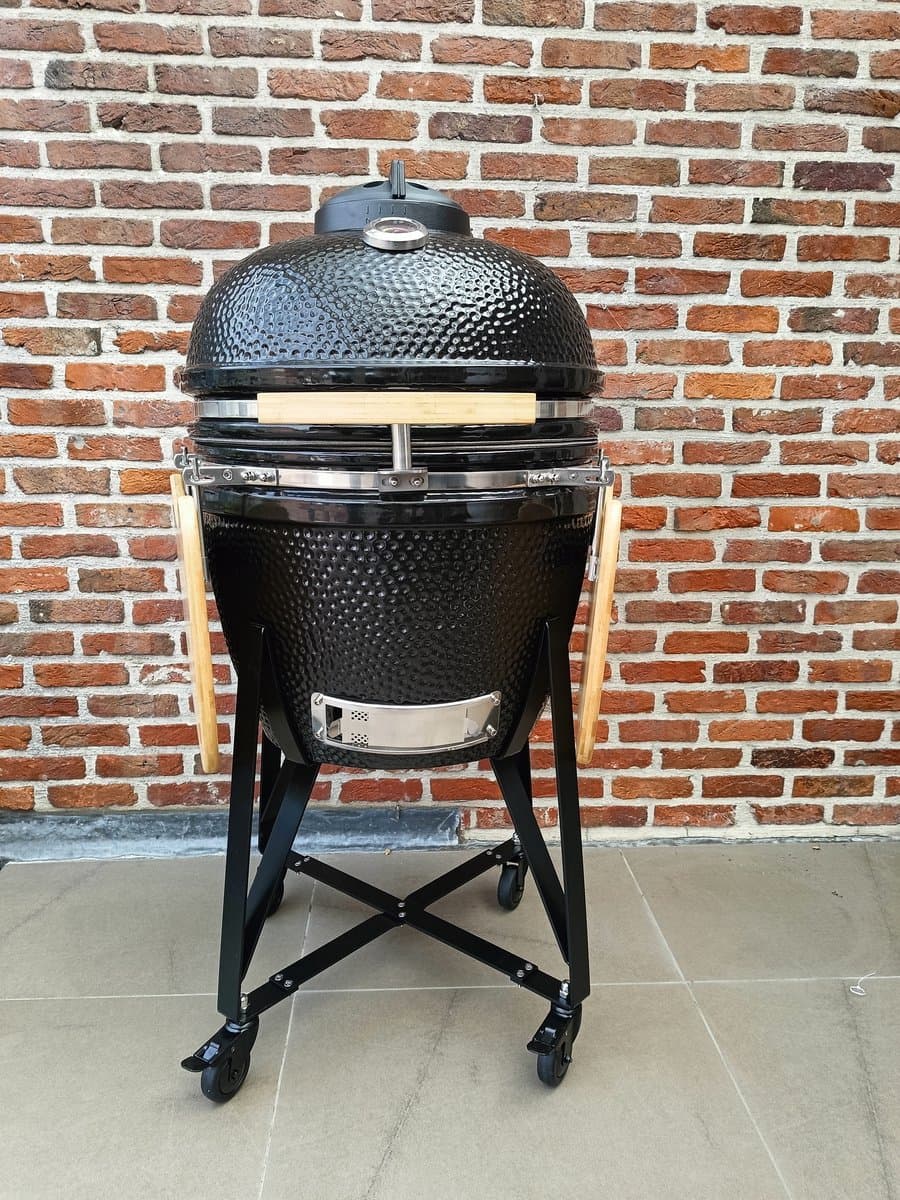 Kamado BBQ 22 Inch Large | Keramische Houtskool BBQ | Divide & Conquer | Incl. Fiberglass Afdichting — afbeelding 1