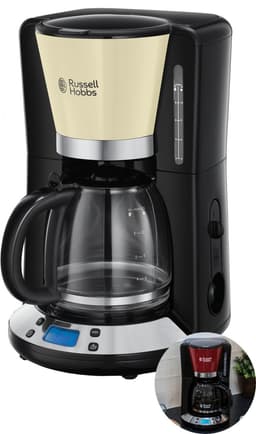 Russell Hobbs 24033-56 Colours Plus+ Koffiezetapparaat met glazen kan - Creme — thumbnail 1