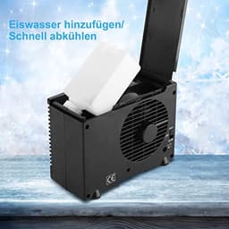 12V Mini Airconditioner Koeler, Verdamper Waterkoeler Autoventilator, Autoruit Ventilatierooster Verstelbare Ventilatorkoeler, voor Thuis Kamperen 20 x 11 x 15 cm — thumbnail 5
