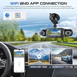 Mini-dashcam met 4 lenzen en 2K-resolutie voor voertuigen — thumbnail 5