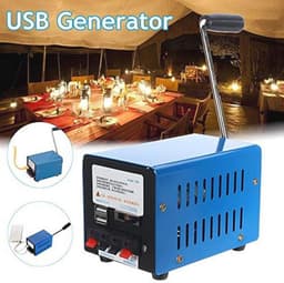 Draagbare Handslinger Generator 20W - Noodstroom Dynamo voor USB Opladen Buiten — thumbnail 5