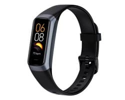 Evy24 Activity Tracker Amoled - Stappenteller - Bloedruk - Hartslagmeter - Slaapmonitor - Saturatiemeter – Sporthorloge - Smartwatch - Activity Tracker - Zwart
