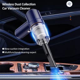 3-in-1 draadloze mini handstofzuiger, 4000 Pa autostofzuiger, LED-verlichting, krachtige borstelloze motor, draagbare stofzuiger — thumbnail 2