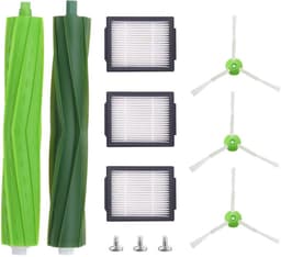 Vervangende onderdelen en accessoiresset: filters- zijborstels en wielen voor iRobot Roomba i7- i7+ en E5- E6 en E7 stofzuigers-11-delige set — thumbnail 1