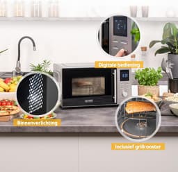 Magnetron met Grillfunctie RVS 20 Liter 700W — thumbnail 5
