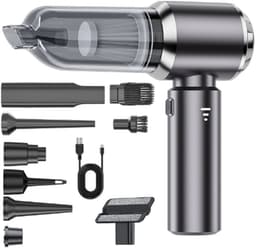 OKWISH Auto Stofzuiger met Blaasfunctie - Handstofzuiger met 19000Pa en 3 Snelheden - Compact en Oplaadbaar — thumbnail 1